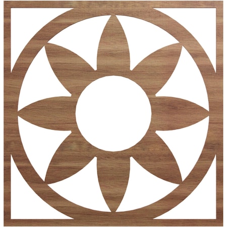 Blume Wood Fretwork Pierced Ceiling Medallion, Walnut, 28OD X 9 3/4ID X 1/4T